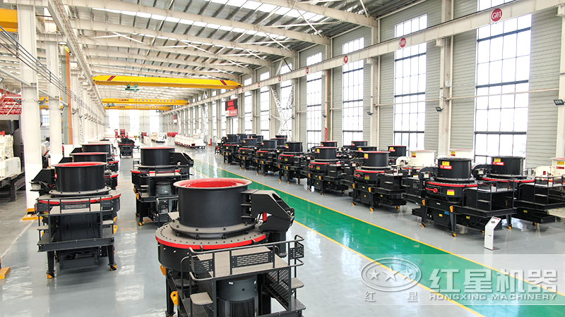 花崗巖石子粉碎機(jī)、制砂機(jī)車(chē)間現(xiàn)貨